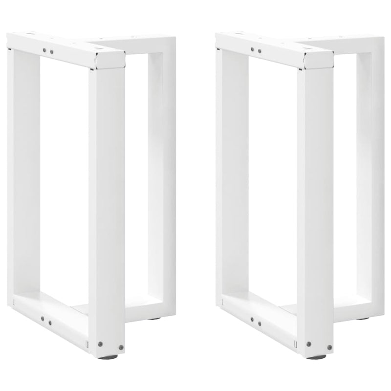 vidaXL 2 db fehér, T-alakú étkezőasztal láb 50x35x(72-73) cm acél étkezőasztal láb