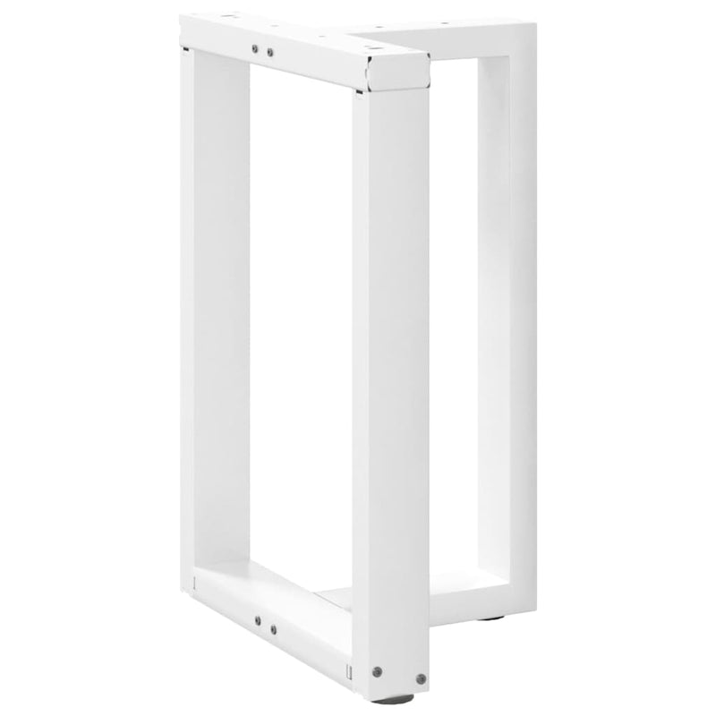 vidaXL 2 db fehér, T-alakú étkezőasztal láb 50x35x(72-73) cm acél étkezőasztal láb
