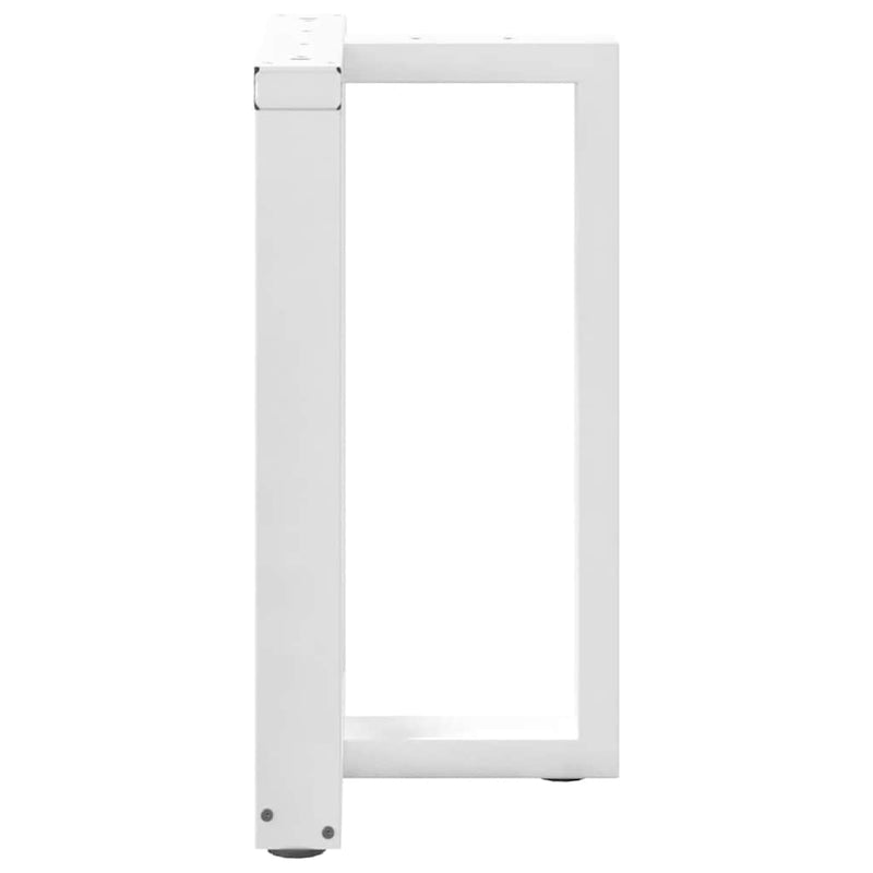 vidaXL 2 db fehér, T-alakú étkezőasztal láb 50x35x(72-73) cm acél étkezőasztal láb