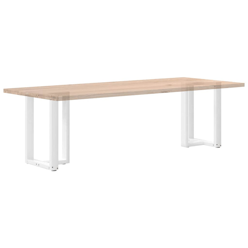 vidaXL 2 db fehér, T-alakú étkezőasztal láb 50x35x(72-73) cm acél étkezőasztal láb