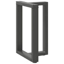 vidaXL 2 db antracitszürke, T-alakú acél étkezőasztal láb 50x35x(72-73) cm