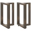 vidaXL 2 db fekete, T-alakú acél étkezőasztal láb 50x35x(72-73) cm