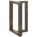 vidaXL 2 db fekete, T-alakú acél étkezőasztal láb 50x35x(72-73) cm