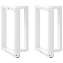 vidaXL 2 db fehér, T-alakú étkezőasztal láb 60x35x(72-73) cm acél étkezőasztal