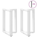 vidaXL 2 db fehér, T-alakú étkezőasztal láb 60x35x(72-73) cm acél étkezőasztal