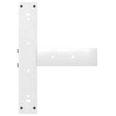 vidaXL 2 db fehér, T-alakú étkezőasztal láb 60x35x(72-73) cm acél étkezőasztal