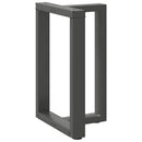 vidaXL 2 db antracitszürke, T-alakú acél étkezőasztal láb 60x35x(72-73) cm