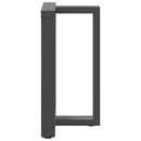 vidaXL 2 db antracitszürke, T-alakú acél étkezőasztal láb 60x35x(72-73) cm