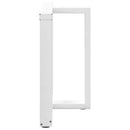 vidaXL 2 db fehér, T-alakú étkezőasztal láb 70x35x(72-73) cm acél étkezőasztal láb