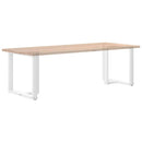 vidaXL 2 db fehér, T-alakú étkezőasztal láb 70x35x(72-73) cm acél étkezőasztal láb