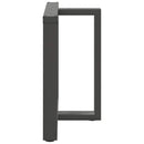 vidaXL 2 db antracitszürke, T-alakú acél étkezőasztal láb 70x35x(72-73) cm