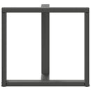 vidaXL 2 db antracitszürke, T-alakú acél étkezőasztal láb 70x35x(72-73) cm