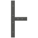 vidaXL 2 db antracitszürke, T-alakú acél étkezőasztal láb 70x35x(72-73) cm