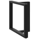 vidaXL 2 db fekete, T-alakú étkezőasztal láb 80x35x(72-73) cm acél étkezőasztal