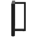 vidaXL 2 db fekete, T-alakú étkezőasztal láb 80x35x(72-73) cm acél étkezőasztal
