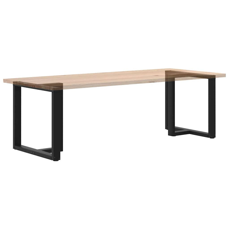 vidaXL 2 db fekete, T-alakú étkezőasztal láb 80x35x(72-73) cm acél étkezőasztal