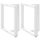 vidaXL 2 db fehér, T-alakú étkezőasztal láb 80x35x(72-73) cm acél étkezőasztal