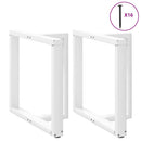 vidaXL 2 db fehér, T-alakú étkezőasztal láb 80x35x(72-73) cm acél étkezőasztal