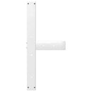 vidaXL 2 db fehér, T-alakú étkezőasztal láb 80x35x(72-73) cm acél étkezőasztal