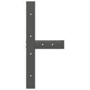 vidaXL 2 db antracitszürke, T-alakú acél étkezőasztal láb 80x35x(72-73) cm