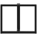 vidaXL 2 db fekete, T-alakú étkezőasztal láb 90x35x(72-73) cm acél étkezőasztal