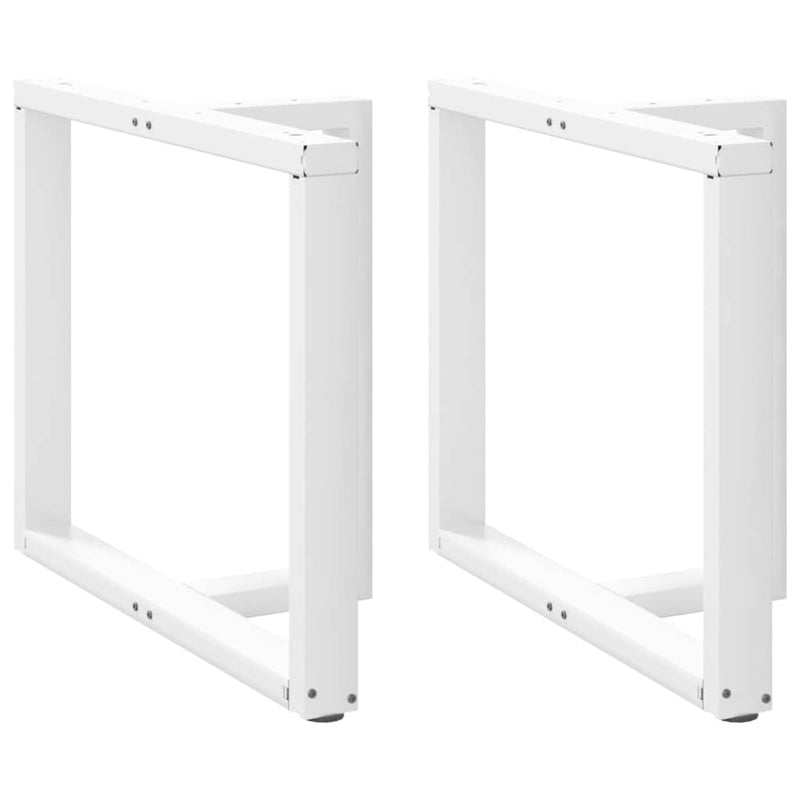 vidaXL 2 db fehér, T-alakú étkezőasztal láb 90x35x(72-73) cm acél étkezőasztal láb