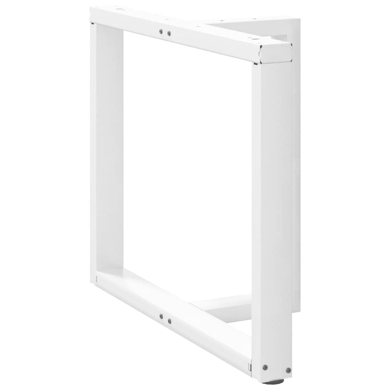 vidaXL 2 db fehér, T-alakú étkezőasztal láb 90x35x(72-73) cm acél étkezőasztal láb