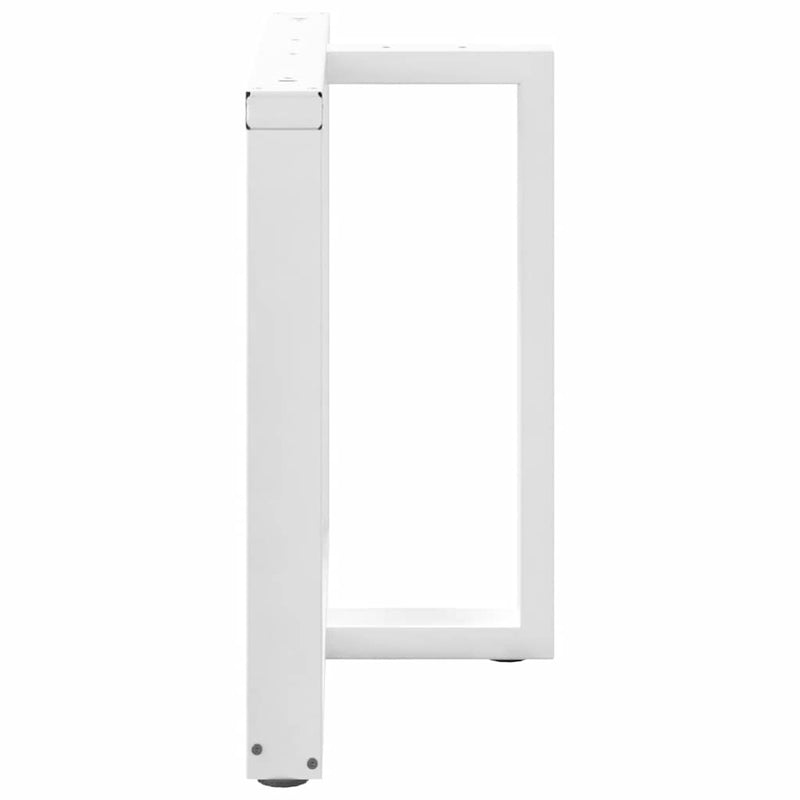 vidaXL 2 db fehér, T-alakú étkezőasztal láb 90x35x(72-73) cm acél étkezőasztal láb