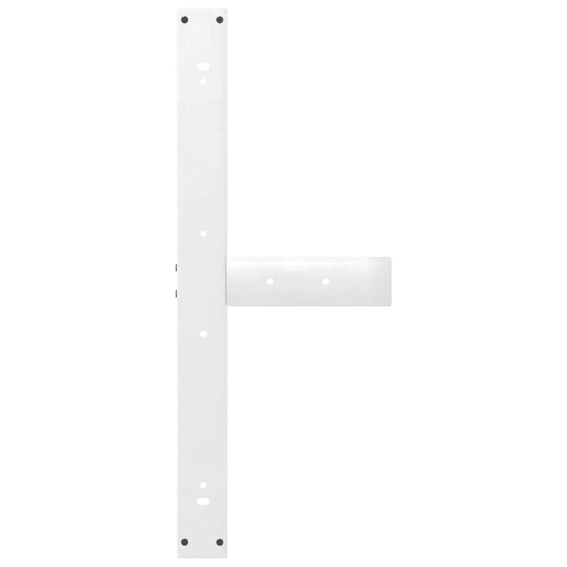 vidaXL 2 db fehér, T-alakú étkezőasztal láb 90x35x(72-73) cm acél étkezőasztal láb
