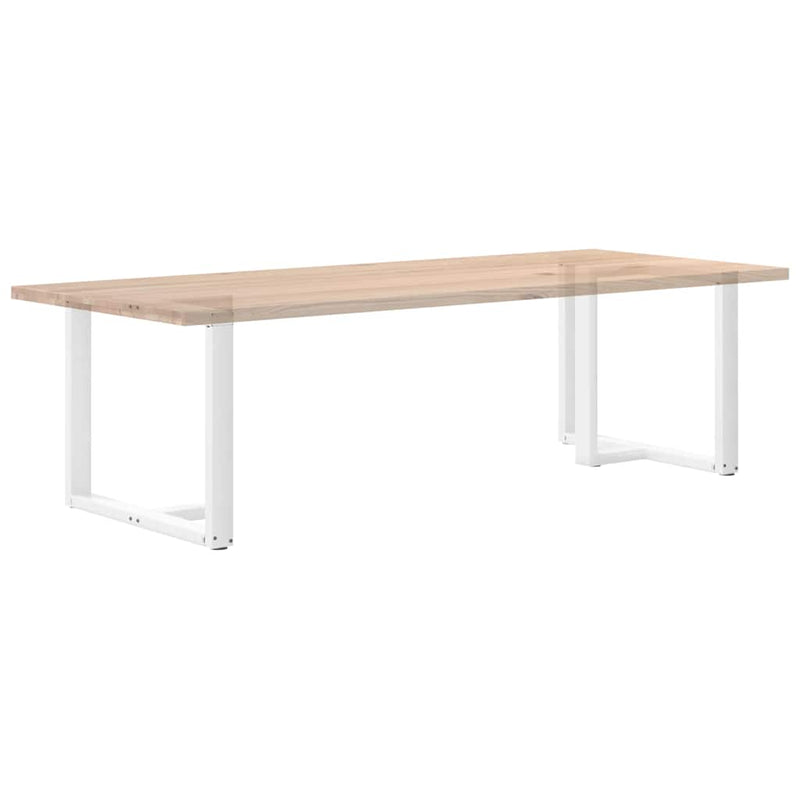 vidaXL 2 db fehér, T-alakú étkezőasztal láb 90x35x(72-73) cm acél étkezőasztal láb