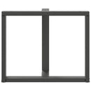 vidaXL 2 db antracitszürke, T-alakú acél étkezőasztal láb 90x35x(72-73) cm