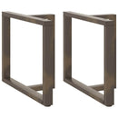 vidaXL 2 db fekete, T-alakú étkezőasztal láb 90x35x(72-73) cm acél étkezőasztal