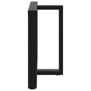 vidaXL 2 db T-alakú étkezőasztal láb fekete 100x35x(72-73) cm acél étkezőasztal
