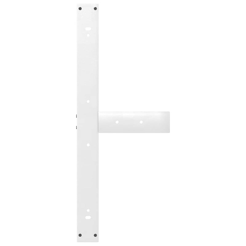vidaXL 2 db fehér, T-alakú étkezőasztal láb 100 x 35 x (72-73) cm acél