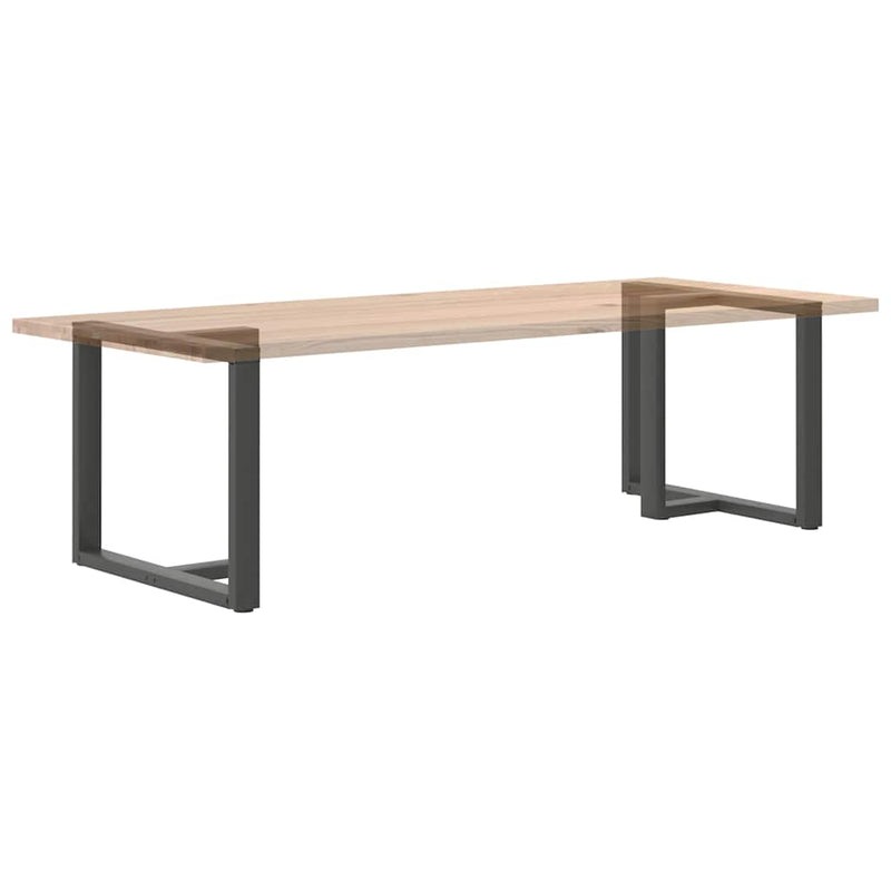 vidaXL 2 db antracitszürke, T-alakú acél étkezőasztal láb 100x35x(72-73) cm