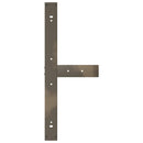 vidaXL 2 db T-alakú étkezőasztal láb fekete 100x35x(72-73) cm acél étkezőasztal