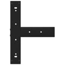 vidaXL 2 db fekete, T-alakú acél bárasztalláb 40x35x(90-91) cm