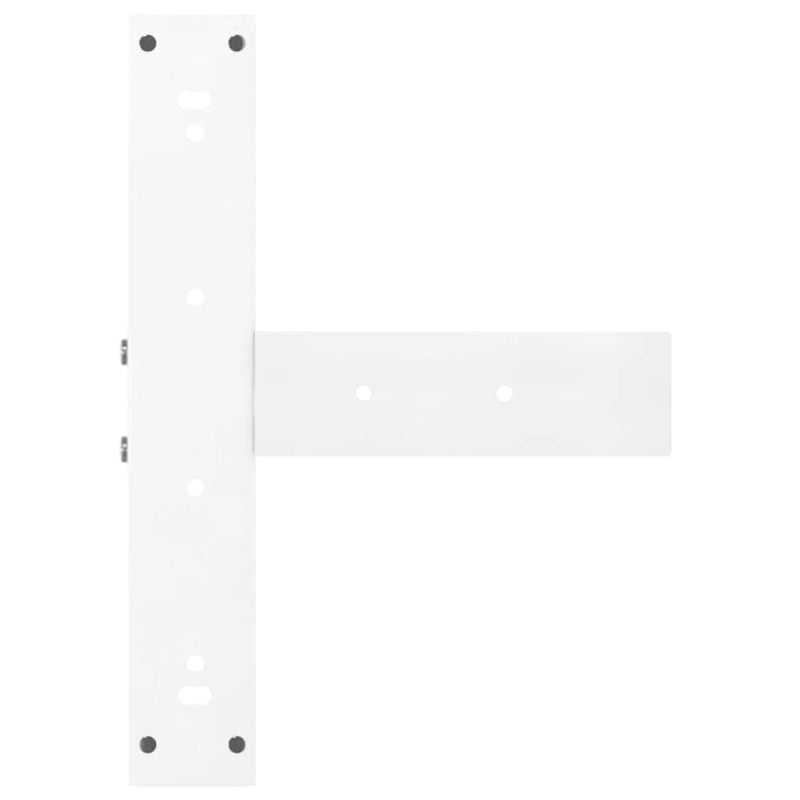 vidaXL 2 db T-alakú bárasztalláb, fehér, 40x35x(90-91) cm, acél