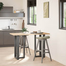 vidaXL 2 db antracitszürke T-alakú acél bárasztalláb 40x35x(90-91) cm