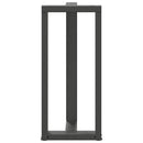 vidaXL 2 db antracitszürke T-alakú acél bárasztalláb 40x35x(90-91) cm