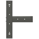 vidaXL 2 db antracitszürke T-alakú acél bárasztalláb 40x35x(90-91) cm