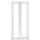 vidaXL 2 db T-alakú bárasztalláb, fehér, 50x35x(90-91) cm, acél