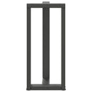 vidaXL 2 db antracitszürke T-alakú acél bárasztalláb 50x35x(90-91) cm