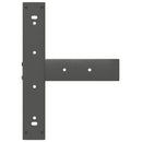 vidaXL 2 db antracitszürke T-alakú acél bárasztalláb 50x35x(90-91) cm