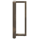 vidaXL 2 db fekete, T-alakú acél bárasztalláb 50x35x(90-91) cm