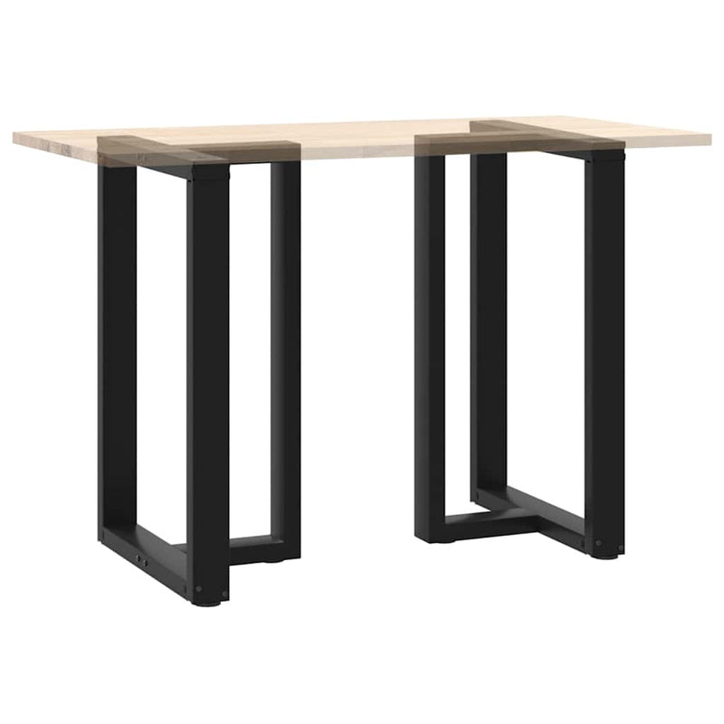 vidaXL 2 db fekete, T-alakú acél bárasztalláb 60x35x(90-91) cm
