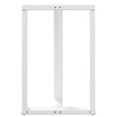 vidaXL 2 db T-alakú bárasztalláb, fehér, 60x35x(90-91) cm, acél
