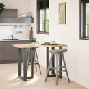 vidaXL 2 db antracitszürke T-alakú acél bárasztalláb 60x35x(90-91) cm