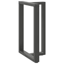 vidaXL 2 db antracitszürke T-alakú acél bárasztalláb 60x35x(90-91) cm
