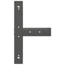 vidaXL 2 db antracitszürke T-alakú acél bárasztalláb 60x35x(90-91) cm